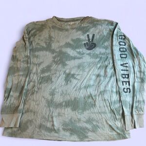 Old Navy Tie Dye Peace & Good Vibes Tee